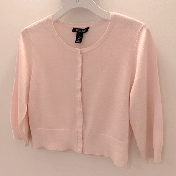 WHBM size M 3/4 sleeve crop sweater - Picture 4 of 16